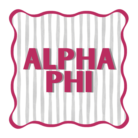 Alpha Phi Acrylic Coaster Set