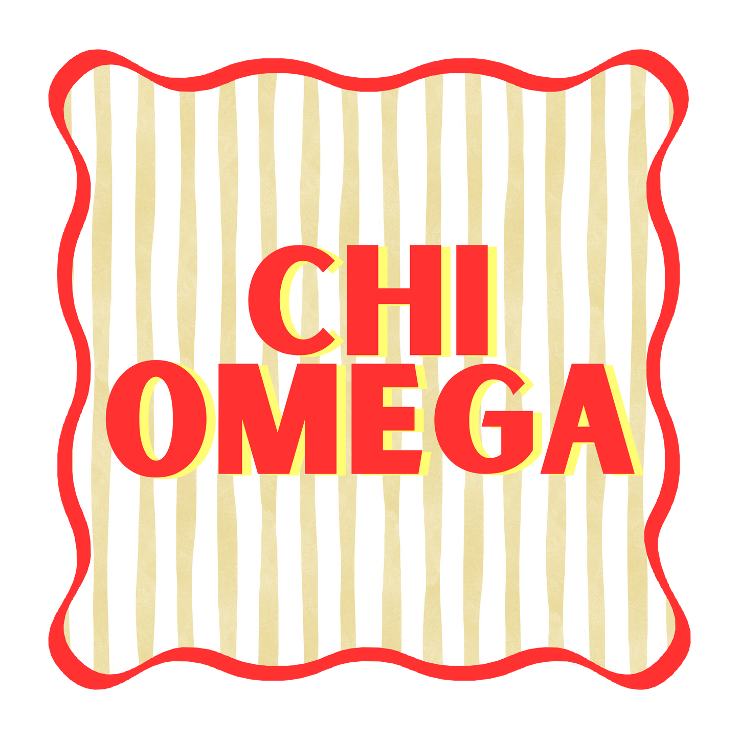 Chi Omega Acrylic Coaster Set