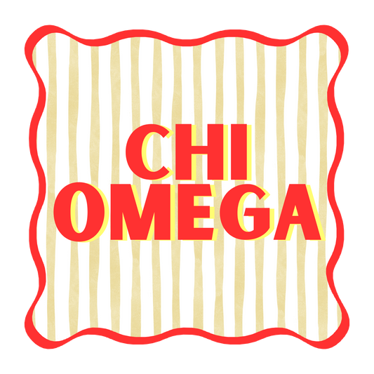 Chi Omega Acrylic Coaster Set