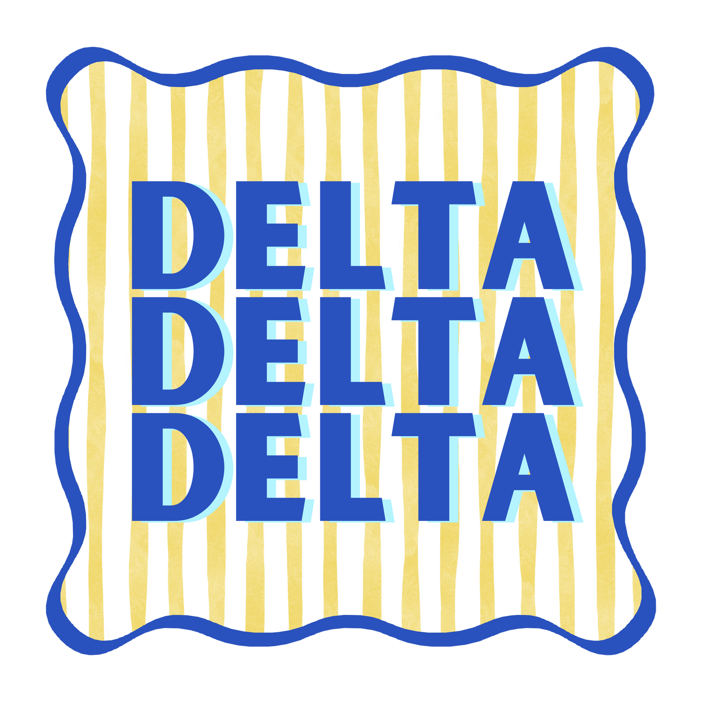 Delta Delta Delta Acrylic Coaster Set
