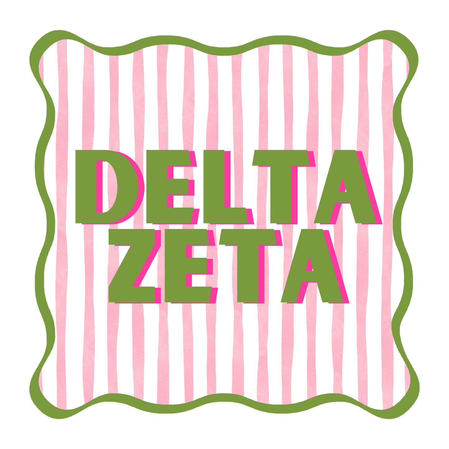 Delta Zeta Acrylic Coaster Set