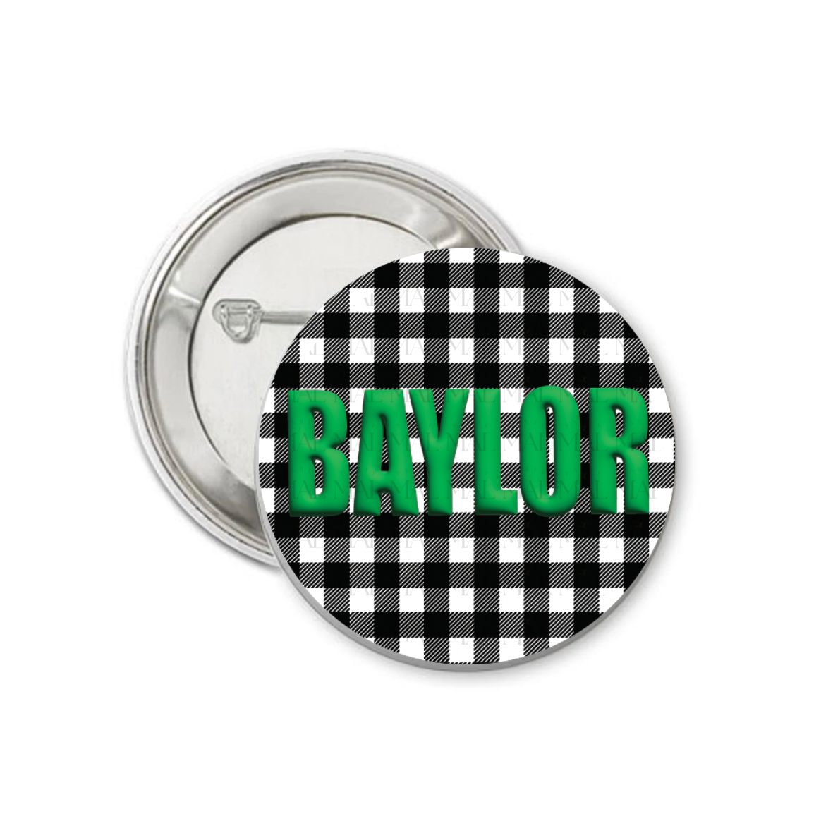 Gingham Glow 3" Button