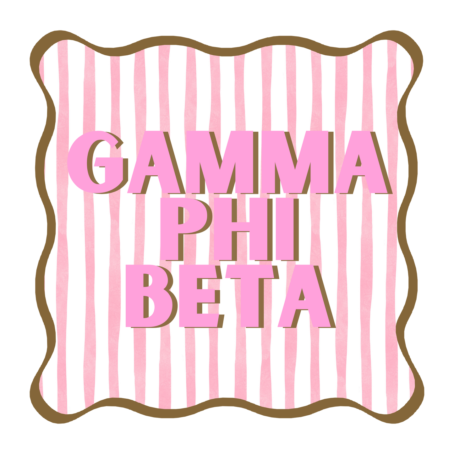 Gamma Phi Beta Acrylic Coaster Set