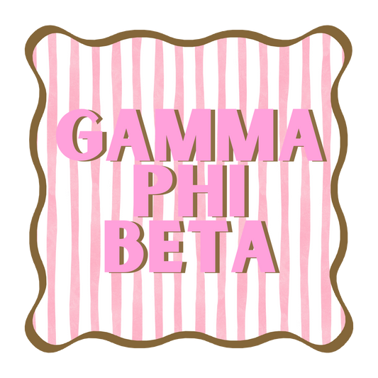 Gamma Phi Beta Acrylic Coaster Set