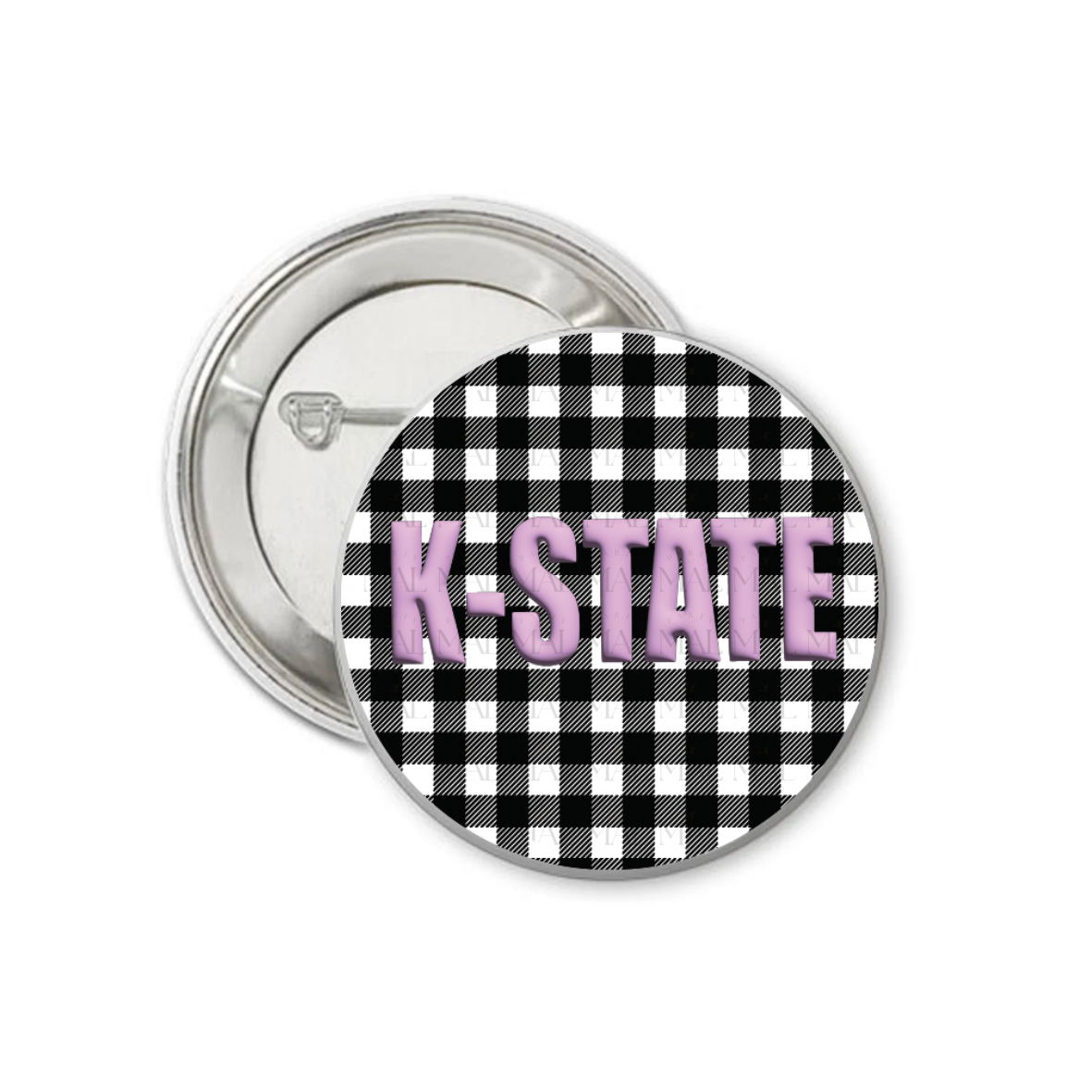 Gingham Glow 3" Button