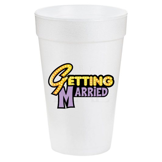 Getting Married Plain 20oz Cups