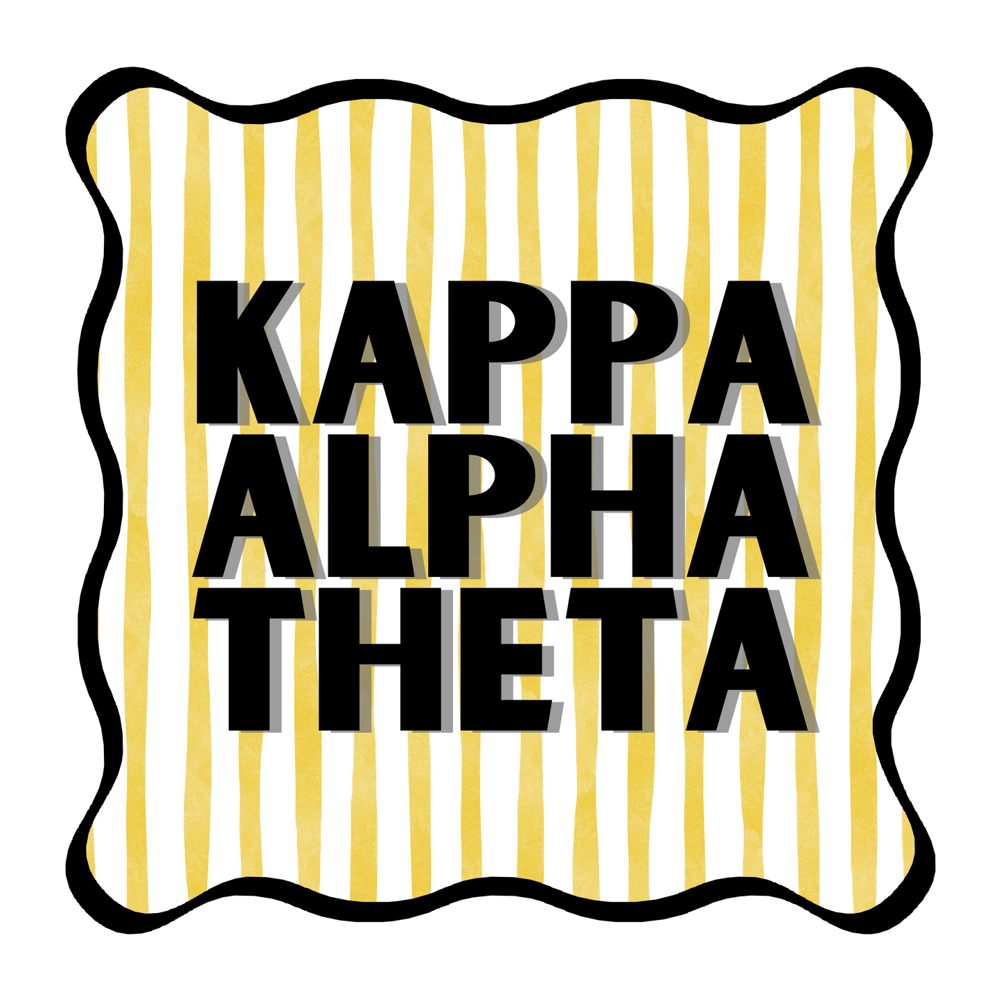 Kappa Alpha Theta Acrylic Coaster Set