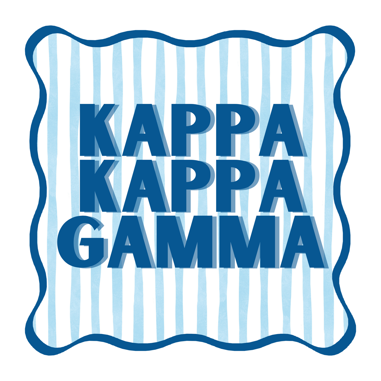 Kappa Kappa Gamma Acrylic Coaster Set
