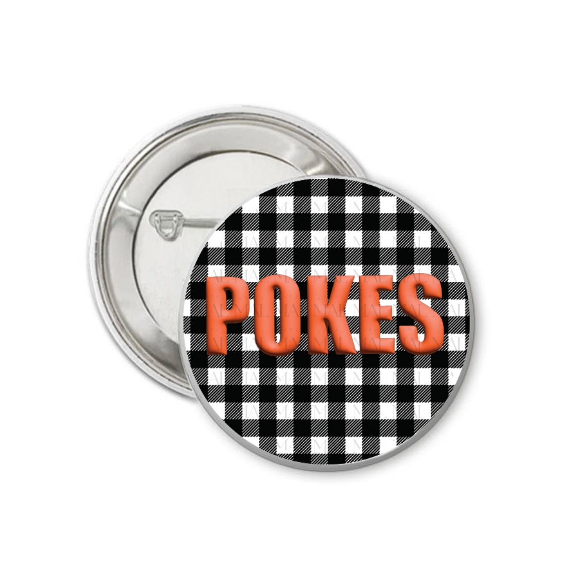 Gingham Glow 3" Button