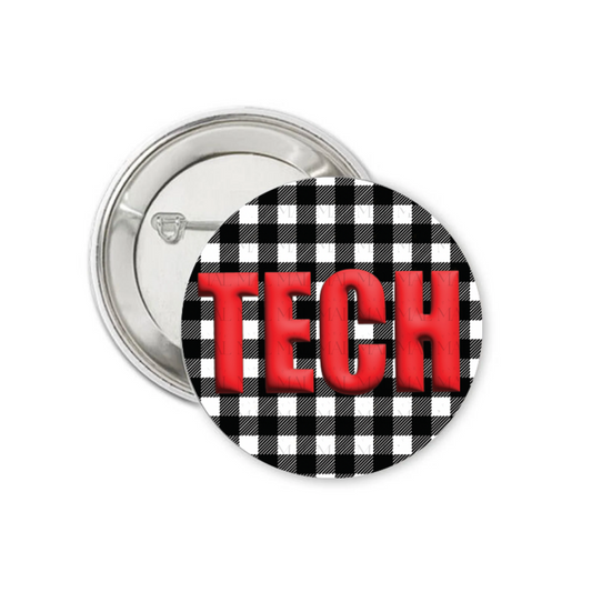Gingham Glow 3" Button