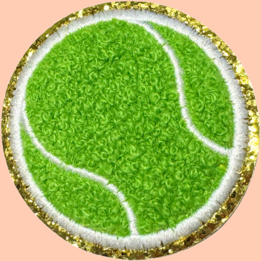 Green Tennis Ball trimmed in Gold Chenille