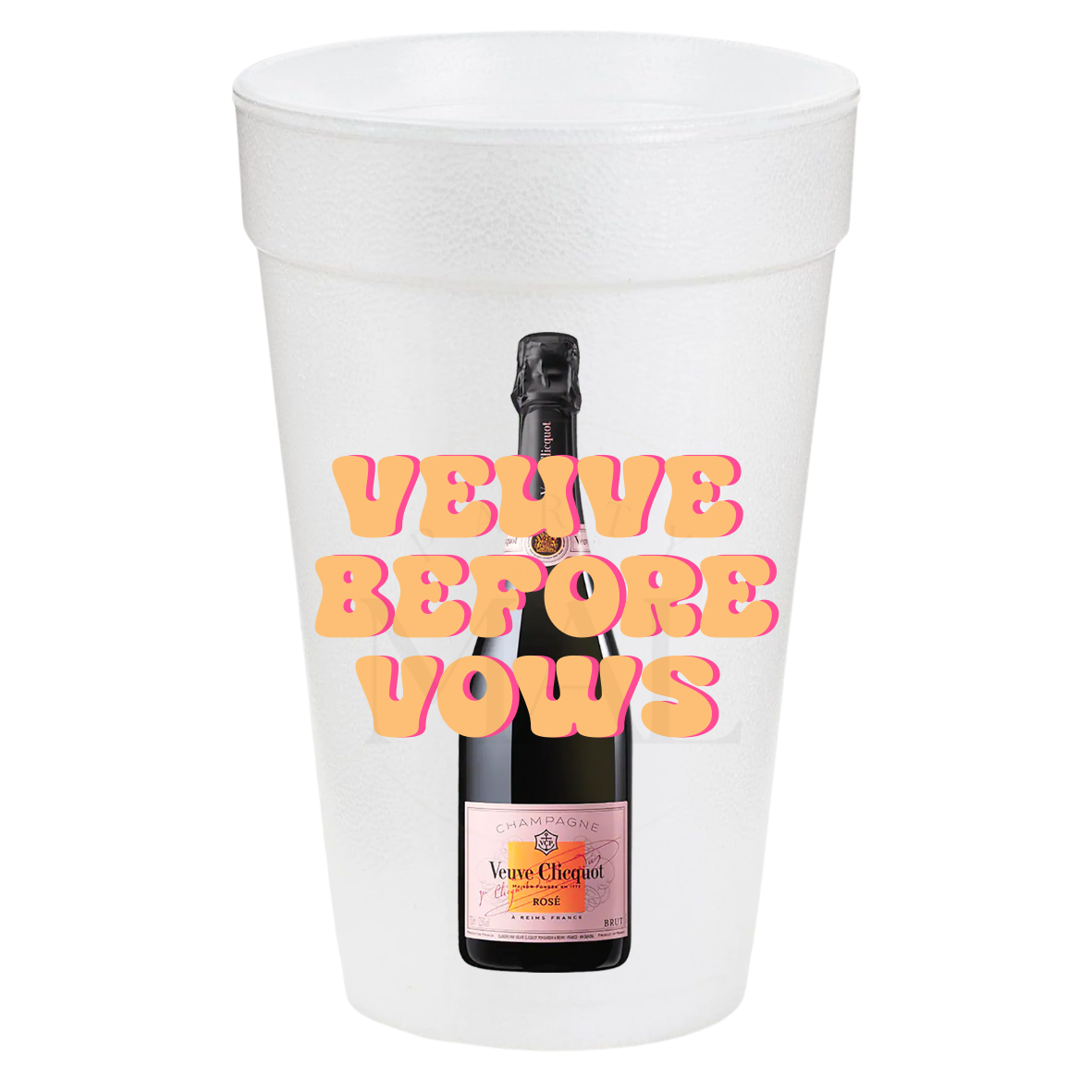 Veuve Before Vows Orange 20oz Cups