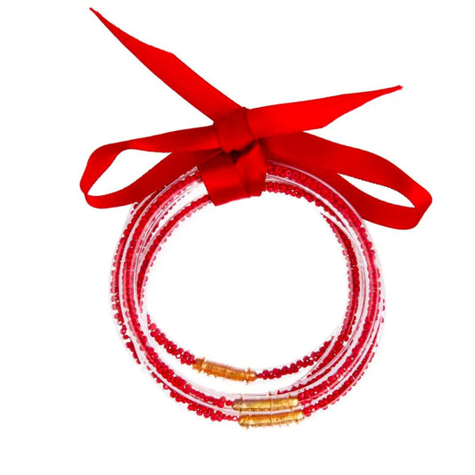 Red Buddha Bangles (5)