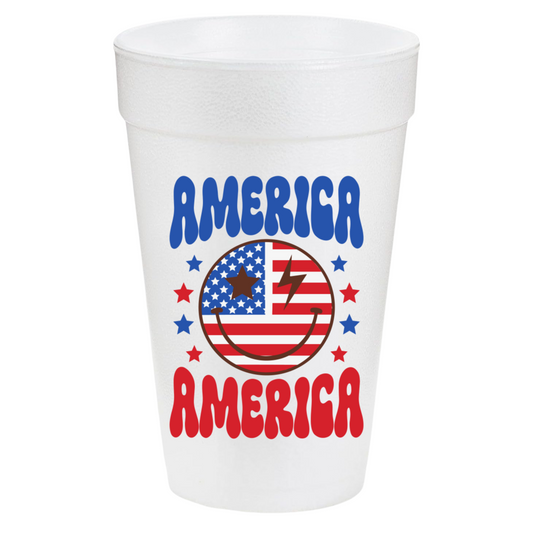Smiley America Stacked 20oz Cups