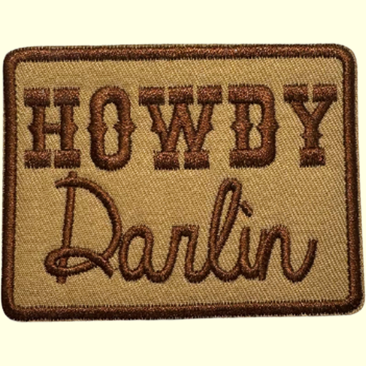 Howdy Darlin Large Sqaure