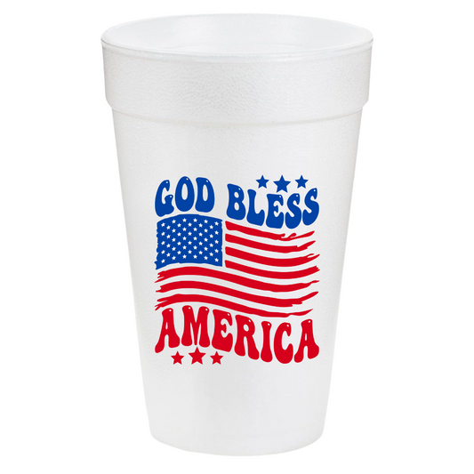 God Bless Flag 20oz Cups