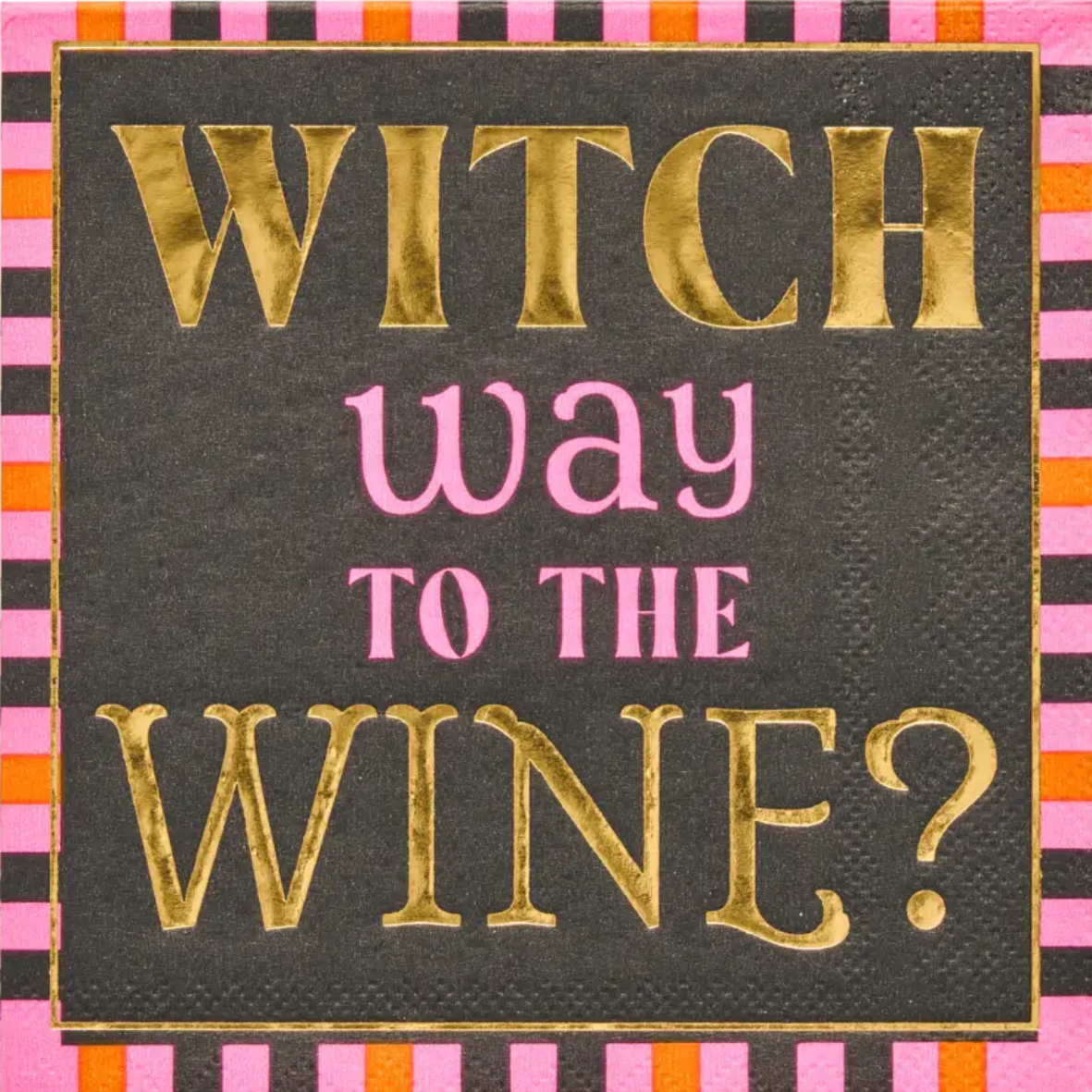 Witch Way to the Wine Cocktail Napkins