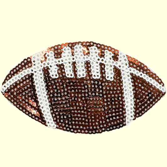 Brown Sequin Football
