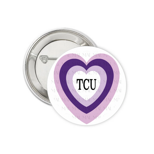 Three Tiered Heart 3" Button