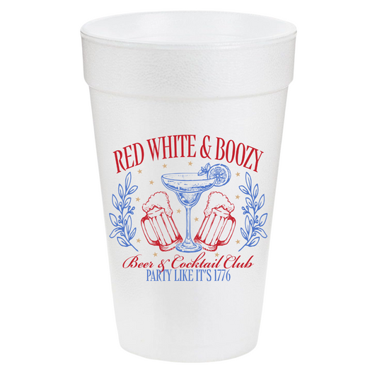 Red White & Boozy 20oz Cups