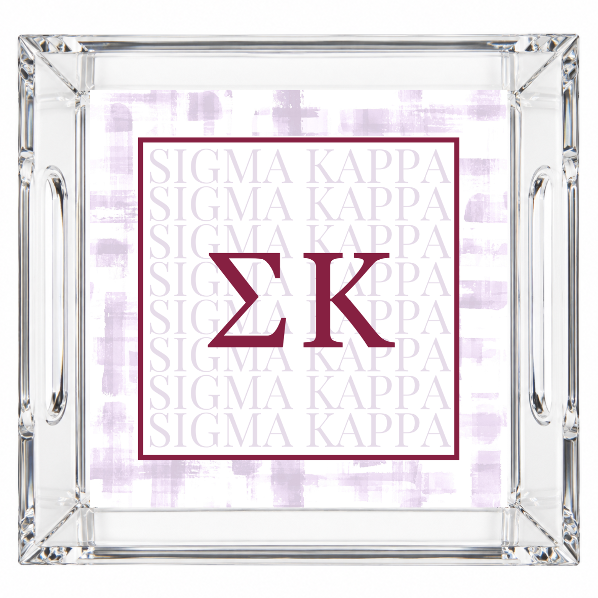 Sigma Kappa Acrylic Tray