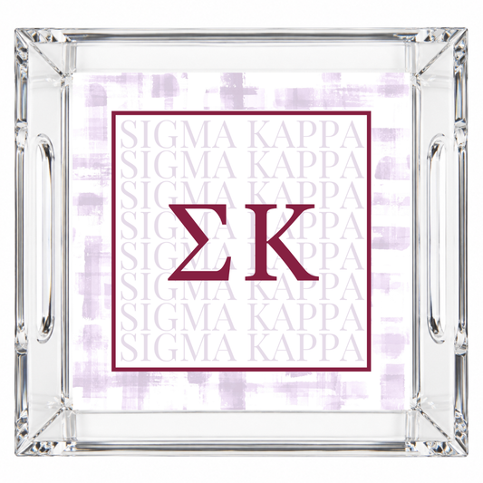 Sigma Kappa Acrylic Tray