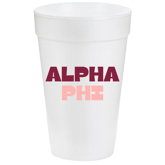 Alpha Phi 20oz Cups (10 pack)