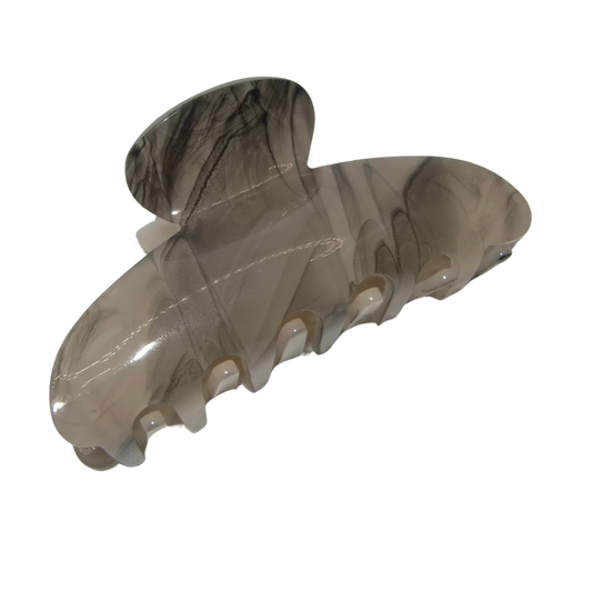 Black and White Swirl Claw Clip