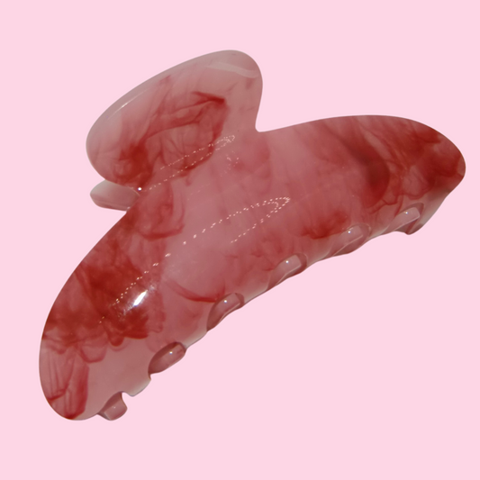 Red and Pink Gloss Claw Clip