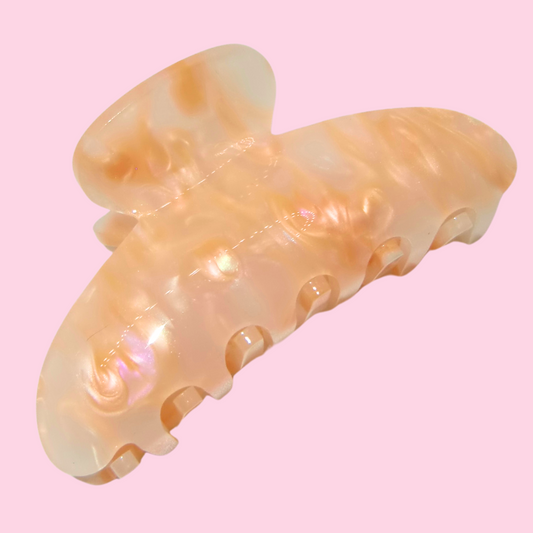 Light Orange Gloss Claw Clip