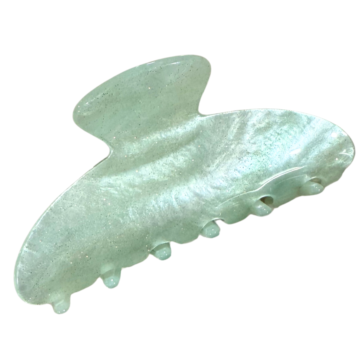 Light Green Pearl Claw Clip