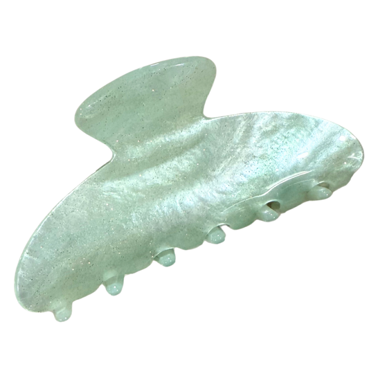 Light Green Pearl Claw Clip