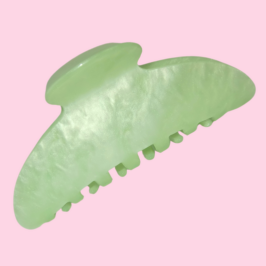 Lime Green Pearl Claw Clip