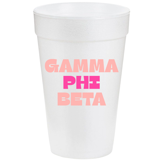 Gamma Phi Beta 20oz Cups (10 pack)
