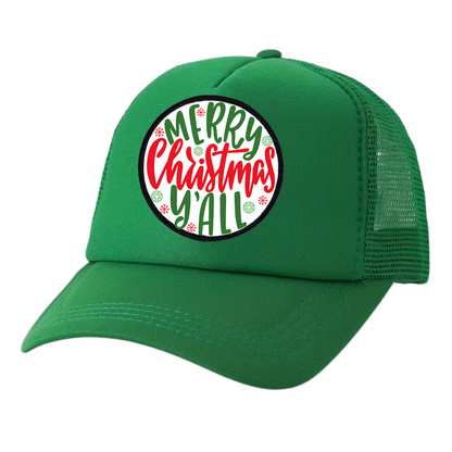 Merry Christmas Y'all Trucker Hat