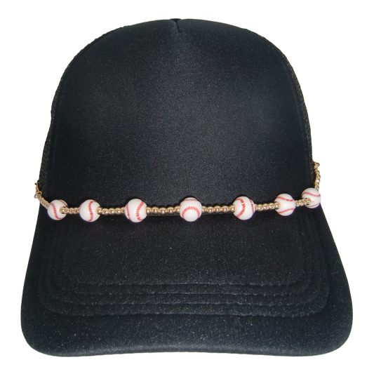 Baseballs w/ Gold Beads