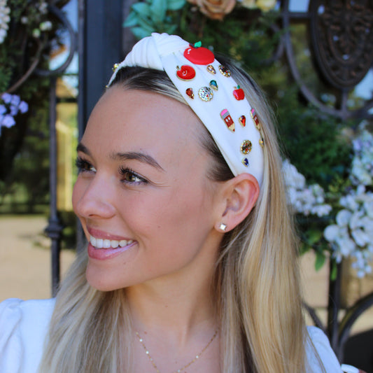 Teacher White Headband