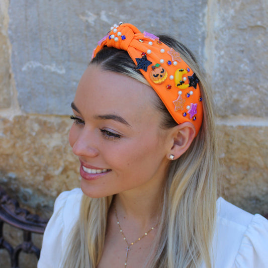 Halloween Orange Pumpkin Headband