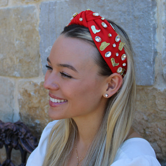 Red Cowgirl Headband