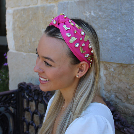 Pink Cowgirl Headband