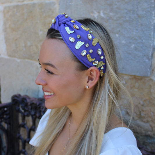Purple Cowgirl Headband