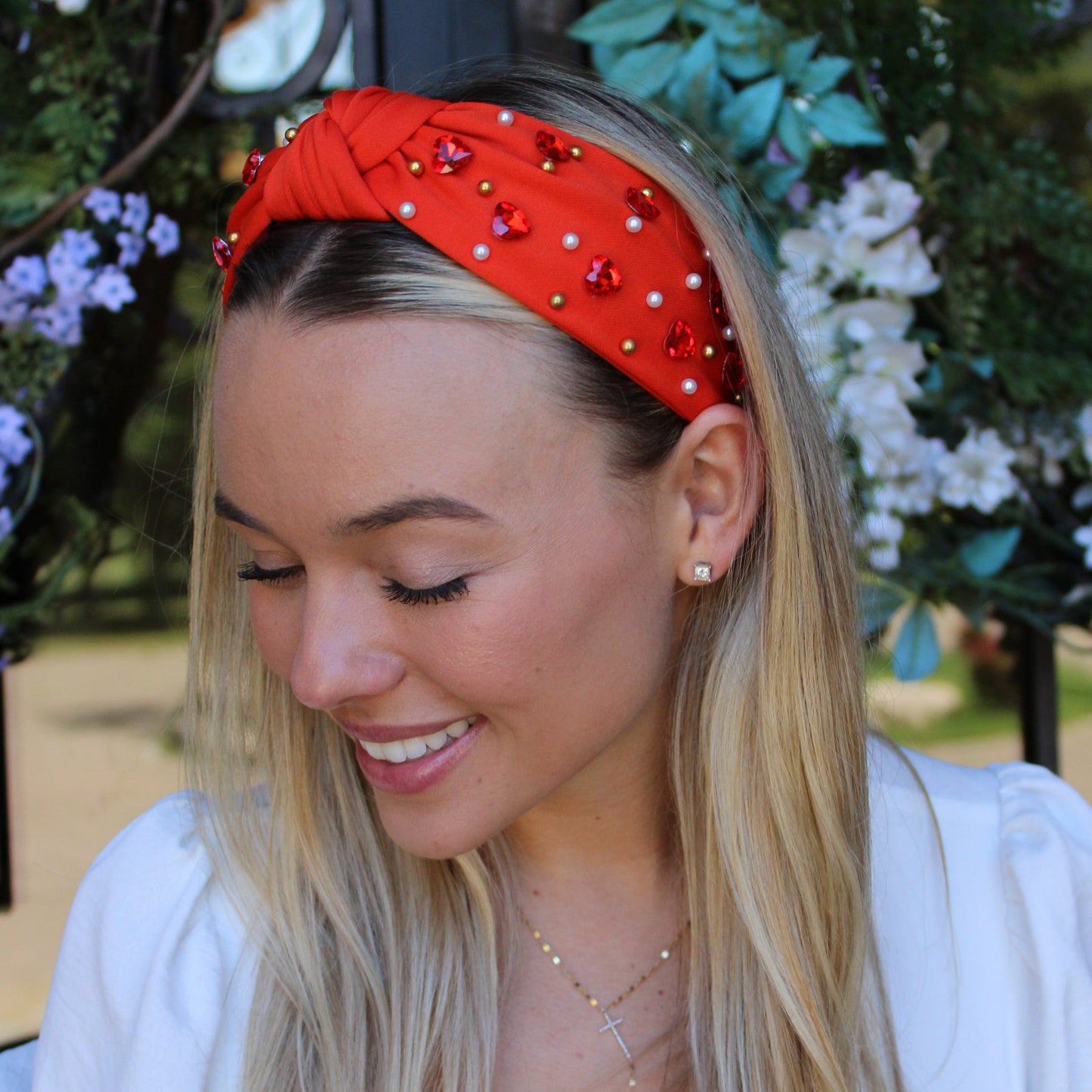 Red Beads Headband