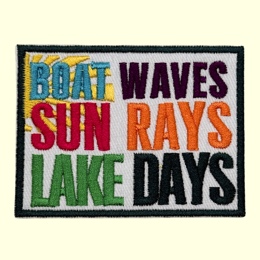 Boat Waves, Sun Rays, Lake Days