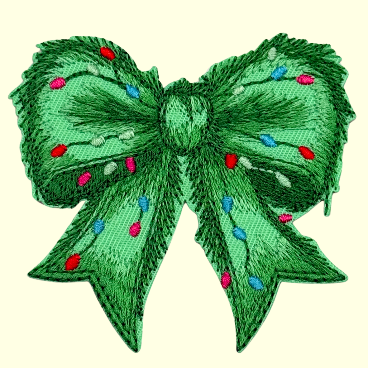 Green Christmas Bow