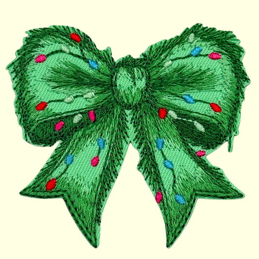 Green Christmas Bow