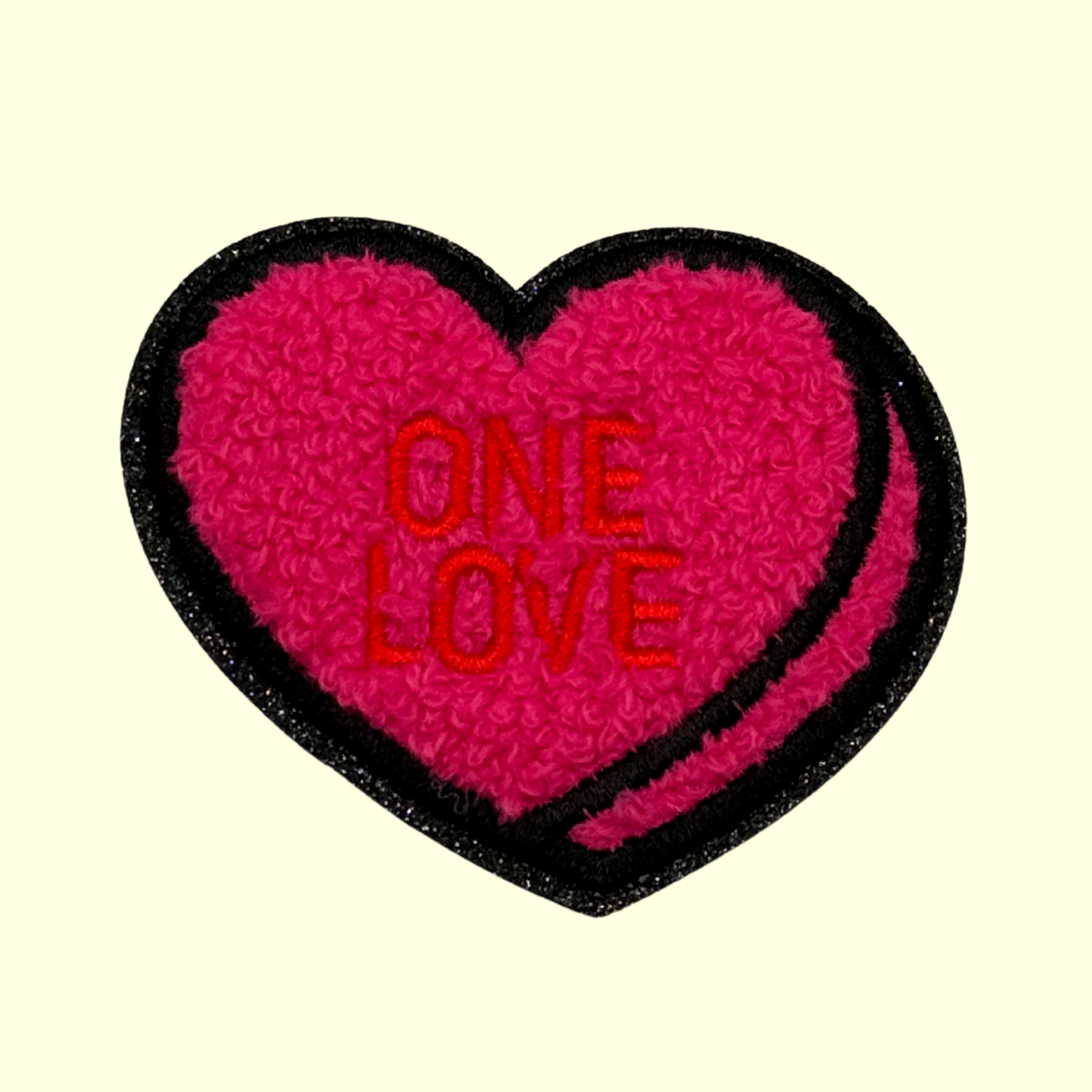 One Love Hot Pink Heart