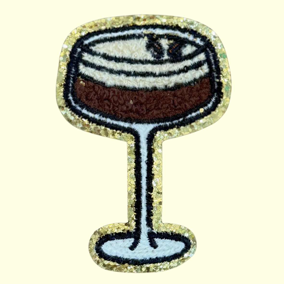 Espresso Martini Trimmed in Gold Chenille