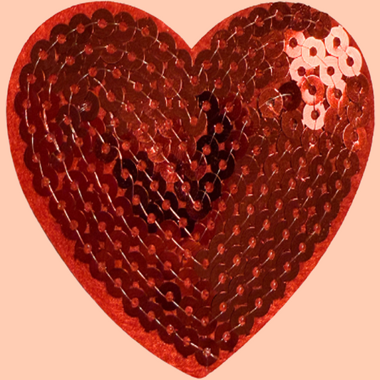 Red Sequin Heart Smaller
