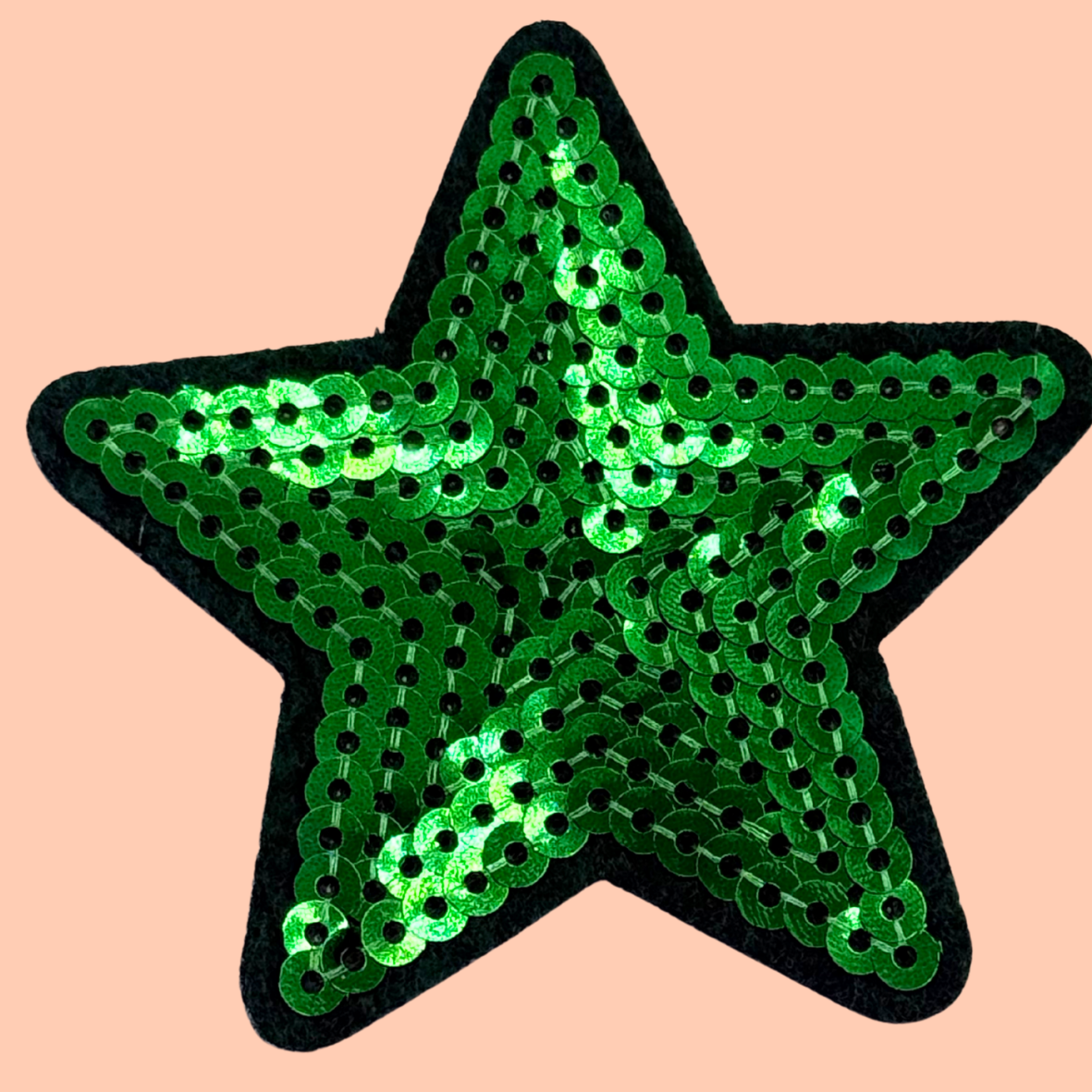 Green Sequin Star Medium