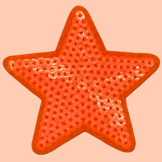 Neon Orange Star Medium